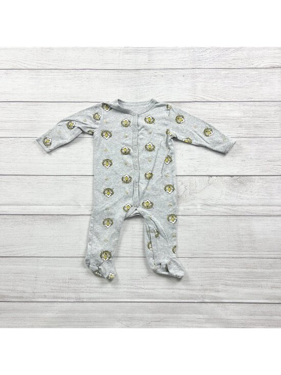 Rosie Pope Other - Rosie Pope Baby Footed Sleeper Pajamas Tiger Print Gray 6-9 Months